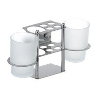 Подставка для щеток и пасты с двумя стаканами Zerix LR103 (ZX2632) Подставка для щеток и пасты с двумя стаканами Zerix LR103 (ZX2632)