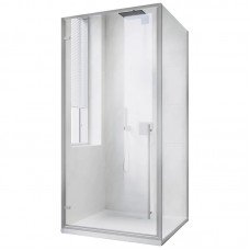 Душова кабіна без піддону Koer SR SC08-90x90x200-TR-01 прозоре скло Easy Clean 6мм, хром (KR5 Душова кабіна без піддону Koer SR SC08-90x90x200-TR-01 прозоре скло Easy Clean 6мм, хром (KR5
