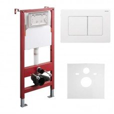 Комплект установочный для унитаза Koer KT-0502-03 (с пан. смыва KT-0602-03 Белая + звукоиз.)  (KR51 Комплект установочный для унитаза Koer KT-0502-03 (с пан. смыва KT-0602-03 Белая + звукоиз.)  (KR51