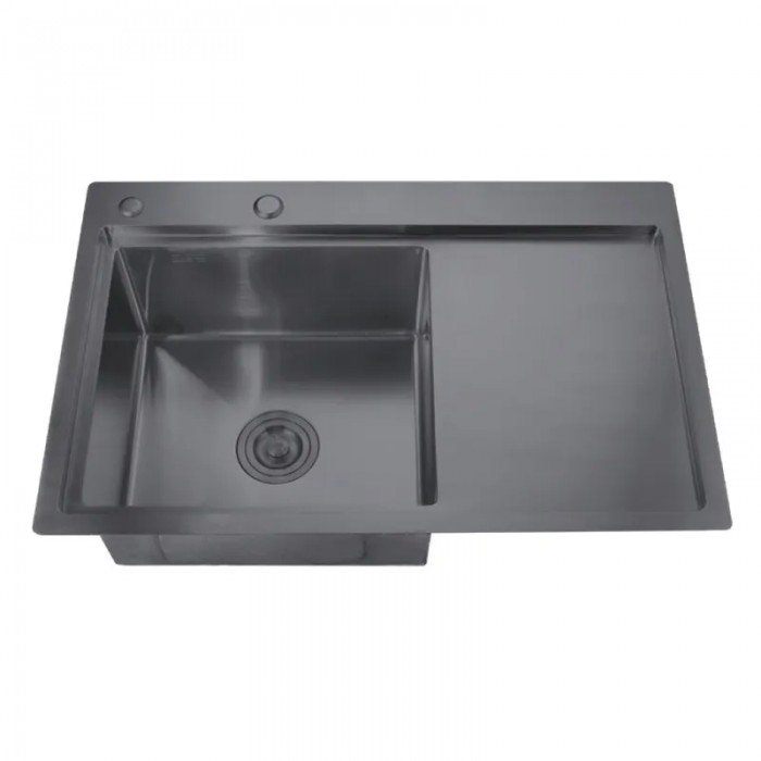 Мойка Zerix ZH7849L-215 Nano-Black (3.0/0.8) из нержавеющей стали (MX1590) Мойка Zerix ZH7849L-215 Nano-Black (3.0/0.8) из нержавеющей стали (MX1590)