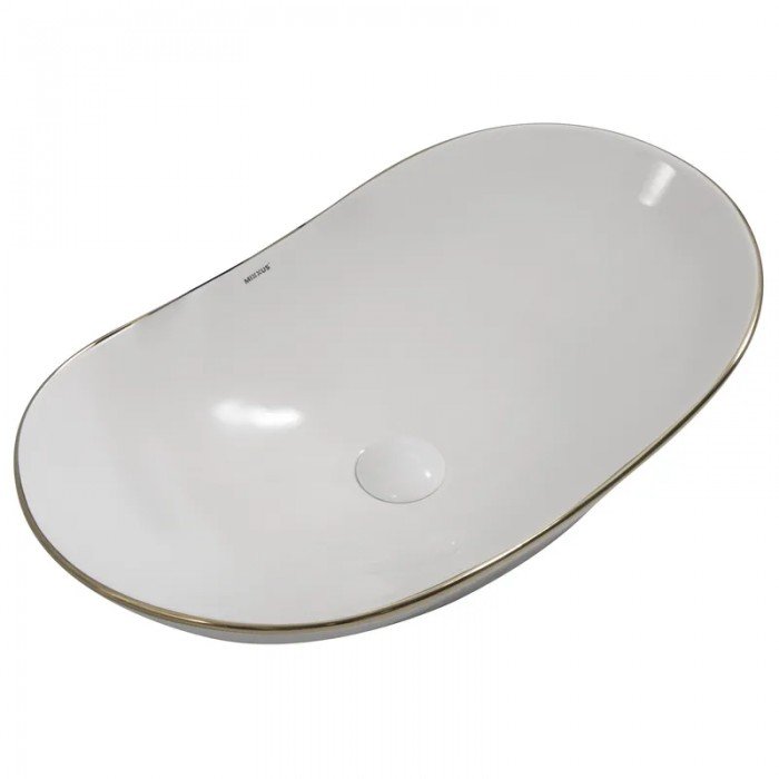 Раковина накладная MIXXUS PREMIUM WAVE-0105 EDGE GOLD 620х360х160mm (MP6557) Раковина накладная MIXXUS PREMIUM WAVE-0105 EDGE GOLD 620х360х160mm (MP6557)