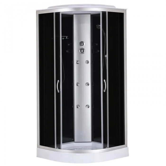 Бокс душовий з гідромасажем Mixxus STRONG SBH02-90x90x215-GR SATIN низький піддон (MI6891) Бокс душовий з гідромасажем Mixxus STRONG SBH02-90x90x215-GR SATIN низький піддон (MI6891)