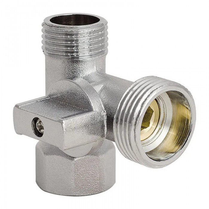 Кран трійник 1/2Mx3/4Mx1/2F Koer KR.515 (KR0103) Кран трійник 1/2Mx3/4Mx1/2F Koer KR.515 (KR0103)