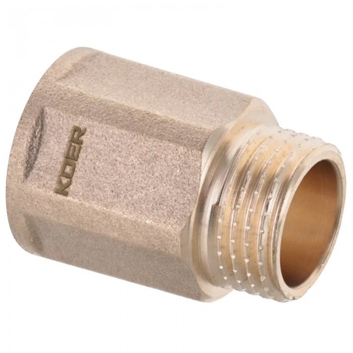 Подовжувач Koer WM.E06-25.WN - 1/2 "-25мм (Без нікелю) (KR3011) Подовжувач Koer WM.E06-25.WN - 1/2 "-25мм (Без нікелю) (KR3011)