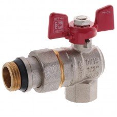 Кран с американкой 1/2" "антипротечка" (Koer KR.228-Gi) угловой (KR0196)