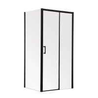 Душова кабіна без піддону Mixxus Premium DIVERSE SC03-100x80x195-TR Black прозоре скло 6мм (M