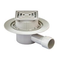 Душевой трап из нержавеющей стали SUS304 Koer FD14-100x100-90 (угловой отвод) (AC0661)