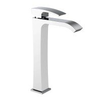 Смеситель для умывальника Koer KB-13007-04 высокий (Цвет хром+белый) (KR5153) Смеситель для умывальника Koer KB-13007-04 высокий (Цвет хром+белый) (KR5153)