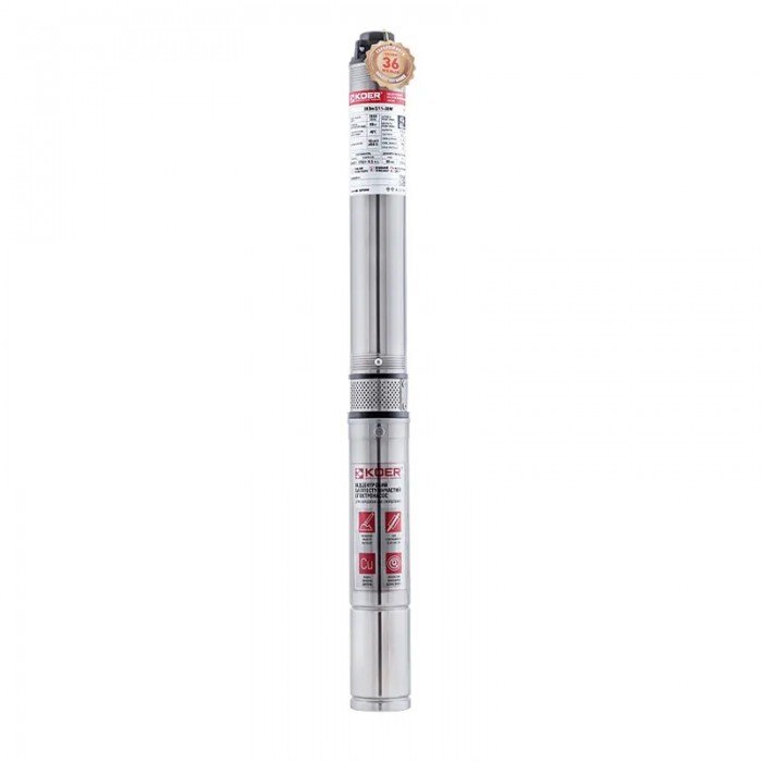 Насос скважинный центробежный Koer 3KDm 2/15+40М 1" (KP2870)