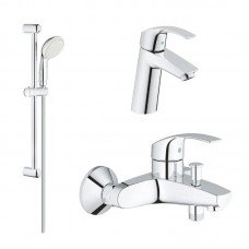 Набор смесителей для ванны 3в1 с New Tempesta 100 Grohe Eurosmart 123246MOL (123246MOL)