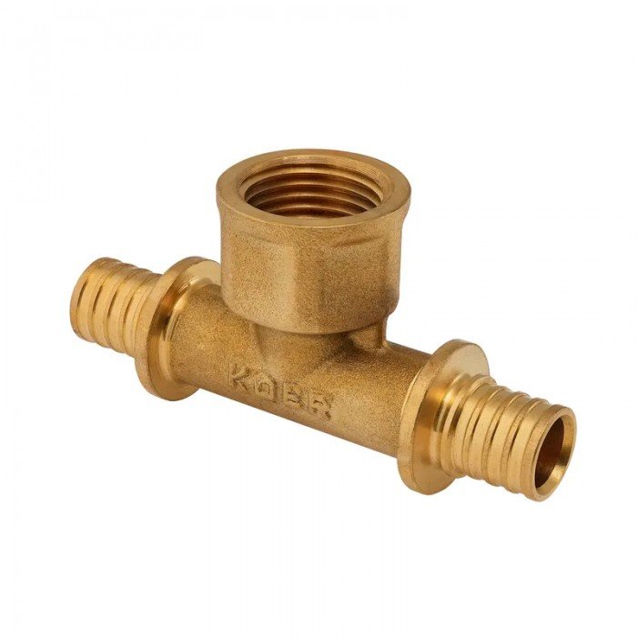 Трійник перехідний з ВР Koer KA.T16-06F-16 - 16(2.2mm) x 1/2"F x 16(2.2mm) (KR4894) Трійник перехідний з ВР Koer KA.T16-06F-16 - 16(2.2mm) x 1/2"F x 16(2.2mm) (KR4894)