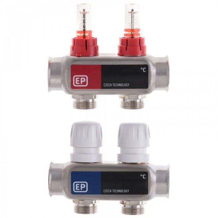 Колекторний блок з расxодомерамі EUROPRODUCT EP.S1110-02 1 "x2 (EP4978) Колекторний блок з расxодомерамі EUROPRODUCT EP.S1110-02 1 "x2 (EP4978)