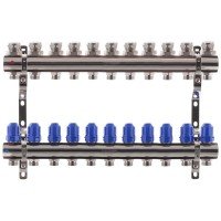 Колекторний блок з термостатичними клапанами Koer KR.1100-11 1"x11 ways (KR2637) Колекторний блок з термостатичними клапанами Koer KR.1100-11 1"x11 ways (KR2637)