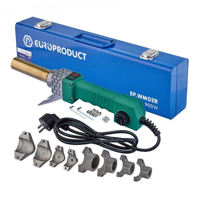 Паяльник Europroduct EP.WM02R для PPR труб (круглые насадки) 16/32mm (EP6092) Паяльник Europroduct EP.WM02R для PPR труб (круглые насадки) 16/32mm (EP6092)