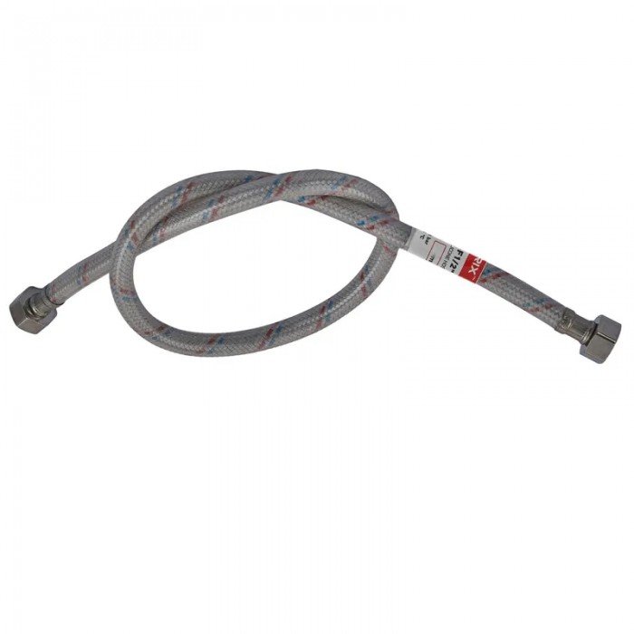 Гибкий шланг для подключения воды гайка 1/2'' - гайка 1/2'' (30 см) (силик. оболочка) Zerix (ZX3007