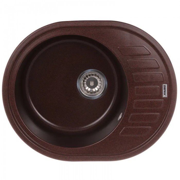 Мийка кухонна Zerix ZS-6250R-12 Коричнева (ZX4552) Мийка кухонна Zerix ZS-6250R-12 Коричнева (ZX4552)