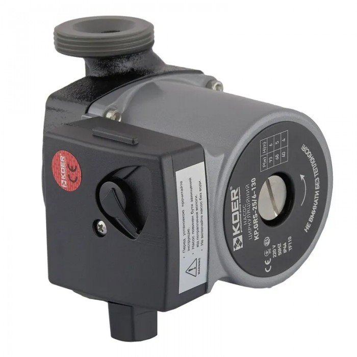 Насос циркуляционный центробежный Koer KP.GRS-25/6-130 (с кабелем и вилкой) (KP0251)