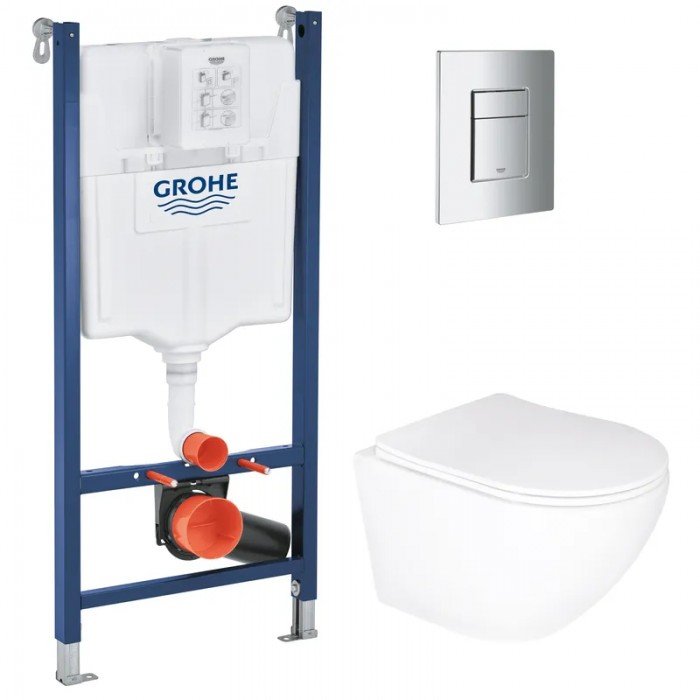 Комплект Grohe Set Унитаз ELLIPSE-0305-T3 + Инсталляция UA388400WG + панель 38732000 (388400WGELLIP Комплект Grohe Set Унитаз ELLIPSE-0305-T3 + Инсталляция UA388400WG + панель 38732000 (388400WGELLIP