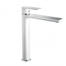 Смеситель для умывальника HAIBA ALEX 001 HIGH WHITE-CHROME (HB9564) Смеситель для умывальника HAIBA ALEX 001 HIGH WHITE-CHROME (HB9564)