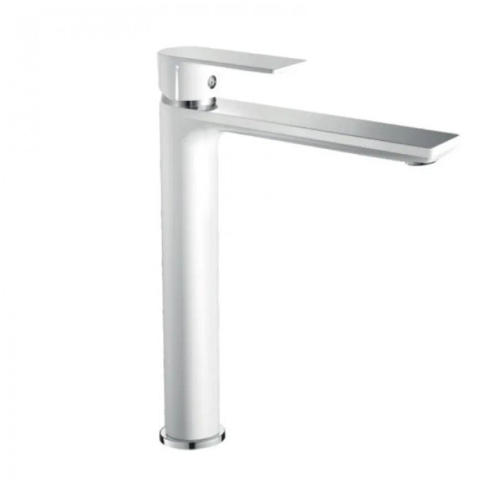 Смеситель для умывальника HAIBA ALEX 001 HIGH WHITE-CHROME (HB9564) Смеситель для умывальника HAIBA ALEX 001 HIGH WHITE-CHROME (HB9564)