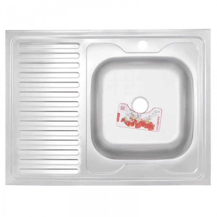 Мойка кухонная Zerix Z8060R-04-160E (Satin) (ZS0606) Мойка кухонная Zerix Z8060R-04-160E (Satin) (ZS0606)