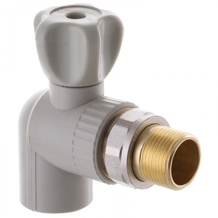 Кран радіаторний кутовий Europroduct EP.0122 - 25x3/4M" (латунний куля) (EP4047) Кран радіаторний кутовий Europroduct EP.0122 - 25x3/4M" (латунний куля) (EP4047)