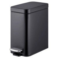 Мусорное ведро с плавным закрытием прямоугольное Mixxus Premium Quadro-TC0105 Black 5 л цвет черный Мусорное ведро с плавным закрытием прямоугольное Mixxus Premium Quadro-TC0105 Black 5 л цвет черный