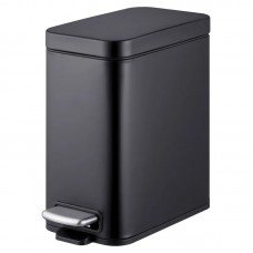 Мусорное ведро с плавным закрытием прямоугольное Mixxus Premium Quadro-TC0105 Black 5 л цвет черный Мусорное ведро с плавным закрытием прямоугольное Mixxus Premium Quadro-TC0105 Black 5 л цвет черный