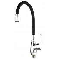 Змішувач для кухні Mixxus Elba 014 (Nut) Refl.Black. (без підведення) (MI6306)