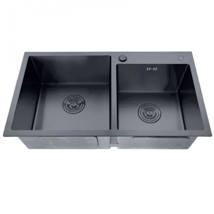 Мойка из нерж. стали ZERIX ZH7843D-215 NANO-BLACK (3.0/0.8) (MX1594) Мойка из нерж. стали ZERIX ZH7843D-215 NANO-BLACK (3.0/0.8) (MX1594)