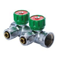 Колектор вентильний з фитингом Koer KR.1122-2 1"x2 ways (KR2653) Колектор вентильний з фитингом Koer KR.1122-2 1"x2 ways (KR2653)