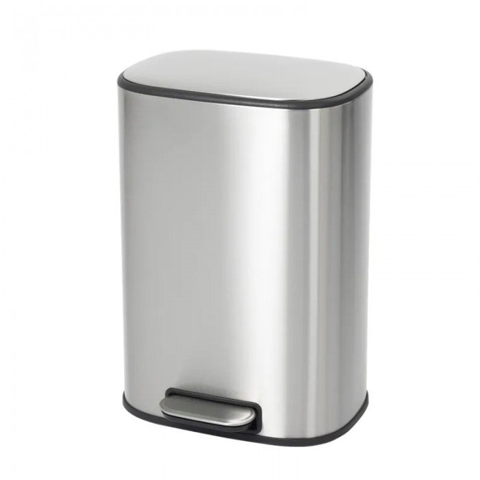 Відро для сміття з плавним закриттям овальне Mixxus Premium Diverse-TC0112 SS Color 12л колір нержавіюче