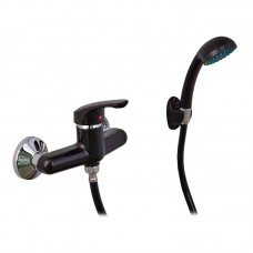 Смеситель для душа Plamix Afina-003 SET Black (со шлангом, лейкой и кронштейном) (PM0646) Смеситель для душа Plamix Afina-003 SET Black (со шлангом, лейкой и кронштейном) (PM0646)
