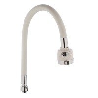 Силиконовый излив для смесителя белый Zerix SPS-01 (ZX2623)