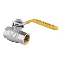 Кран шаровой Nolf NF.612 - 1/2" FF ГГВ YELLOW, ручка "рычаг" желтая (NF2924)