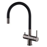 Змішувач для кухні Koer KB-72002-07 з виходом для питної води (KR5003)