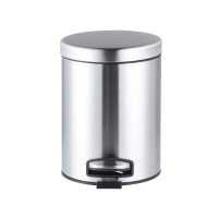 Мусорное ведро с плавным закрытием круглое Mixxus Ellipse-TC0205 SS Color 5л цвет нержавейка (MI707