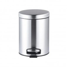 Відро для сміття з плавним закриттям кругле Mixxus Ellipse-TC0205 SS Color 5л колір нержавіюча сталь (MI707