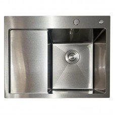 Мийка з нержавіючої сталі Mixxus MH6350R Nano-Silver (3.0/0.8) колір нержавійка (MI7046)