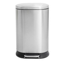 Відро для сміття з плавним закриттям овальне Mixxus Premium Strong-TC0120 SS Color 20л колір нержавій