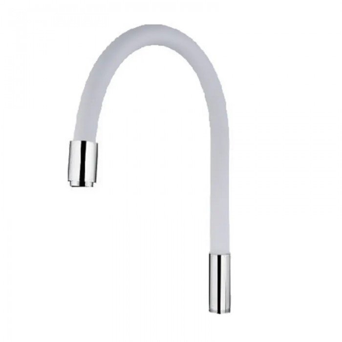Силиконовый излив для смесителя белый Mixxus Premium (MI0557) Силиконовый излив для смесителя белый Mixxus Premium (MI0557)