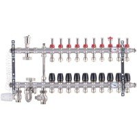 Коллектор со встроенным смесит. узлом Koer KR.S1012-10 1"х10 SUS304 и евроконусами 3/4-16 (KR2943) Коллектор со встроенным смесит. узлом Koer KR.S1012-10 1"х10 SUS304 и евроконусами 3/4-16 (KR2943)