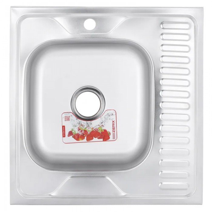 Мойка кухонная Zerix Z6060L-04-160E (Satin) (ZM0567) Мойка кухонная Zerix Z6060L-04-160E (Satin) (ZM0567)