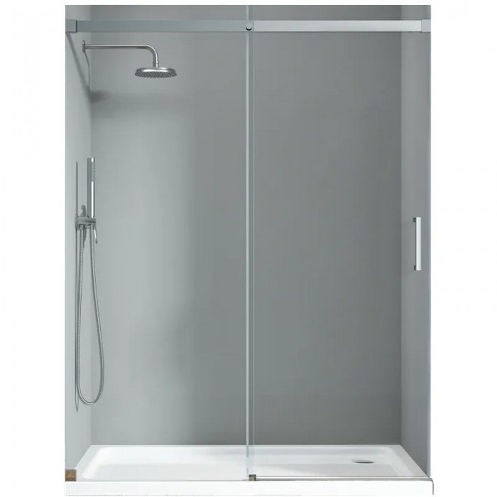 Дверь в нишу Koer SR SD02-140x200-TR-01 прозрачное стекло Easy Clean 8мм, хром (KR5383) Дверь в нишу Koer SR SD02-140x200-TR-01 прозрачное стекло Easy Clean 8мм, хром (KR5383)