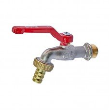 Кран садовий Roho R353-050 -1/2" ручка "важіль" червона (RO0239)