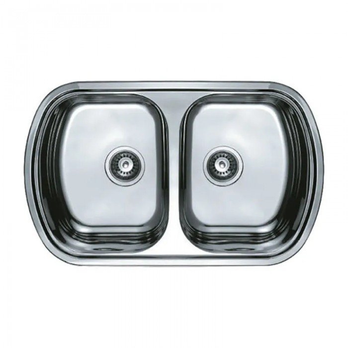 Мийка кухонна Haiba 80x49 Double (decor) (HB0572) Мийка кухонна Haiba 80x49 Double (decor) (HB0572)