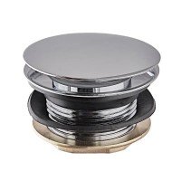 Донный клапан для ванны Koer PW-05-01 автоматический (Click-Clack) (Цвет хром) 1 1/2'' (KR3406)