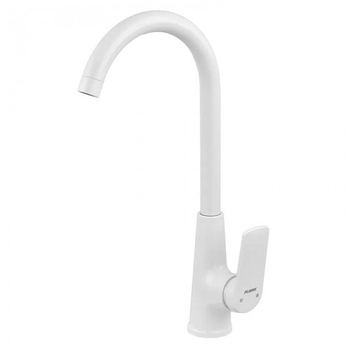 Змішувач для кухні Plamix Lucas-011 SET White з підведенням (PM0714)