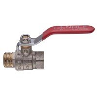 Кран шаровой Nolf classic NFC.621-06-1/2" FM ГШР, ручка "рычаг" красная (NF3138)
