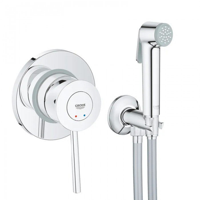 Набор 2 в 1 для туалета Grohe BauClassic (к-кт гиг.душа, смеситель прих.монтажа) (UA2904800S) Набор 2 в 1 для туалета Grohe BauClassic (к-кт гиг.душа, смеситель прих.монтажа) (UA2904800S)